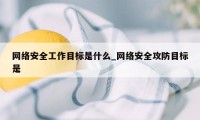 网络安全工作目标是什么_网络安全攻防目标是