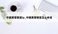 中国黑客联盟ip_中国黑客联盟怎么申请