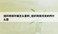 组织网络诈骗怎么量刑_组织网络攻击的判什么罪