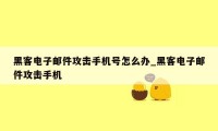 黑客电子邮件攻击手机号怎么办_黑客电子邮件攻击手机